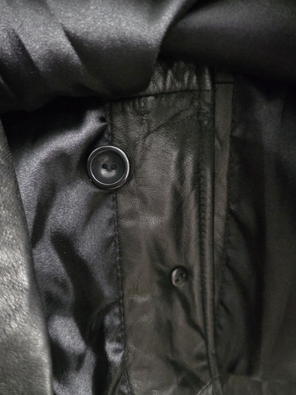 Jones New York Genuine Leather Black Jacket – Size M - Picture 9 of 9